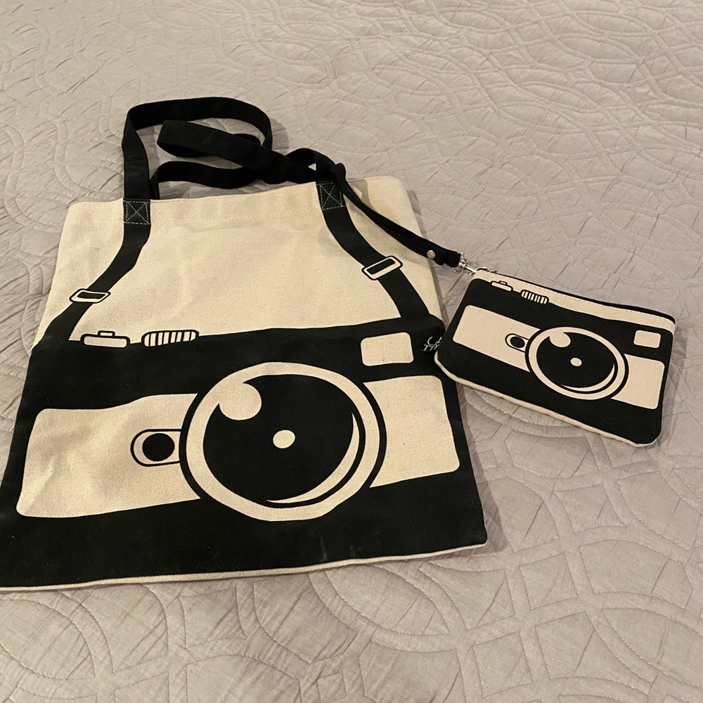 Camera tote and wristlet